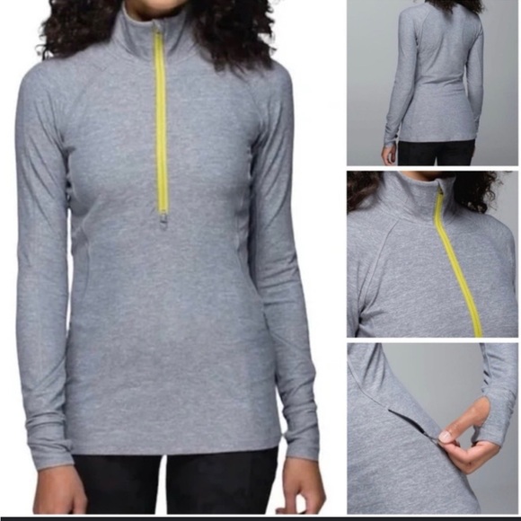 lululemon athletica Tops - Lululemon race your pace 1/2 zip long sleeve size 6
